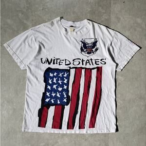 1994 Vintage Fifa World Cup USA Big Print White T Shirt -XL